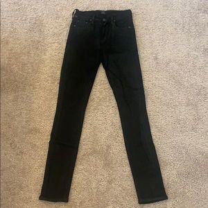 Citizens of Humanity Black slightly waxed jeans